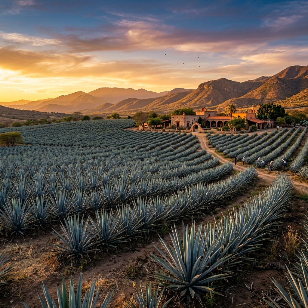 Agave Fields Sunset at Cava de Oro